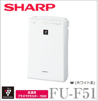 MÁY LỌC KHÔNG KHÍ SHARP FU-F51-W